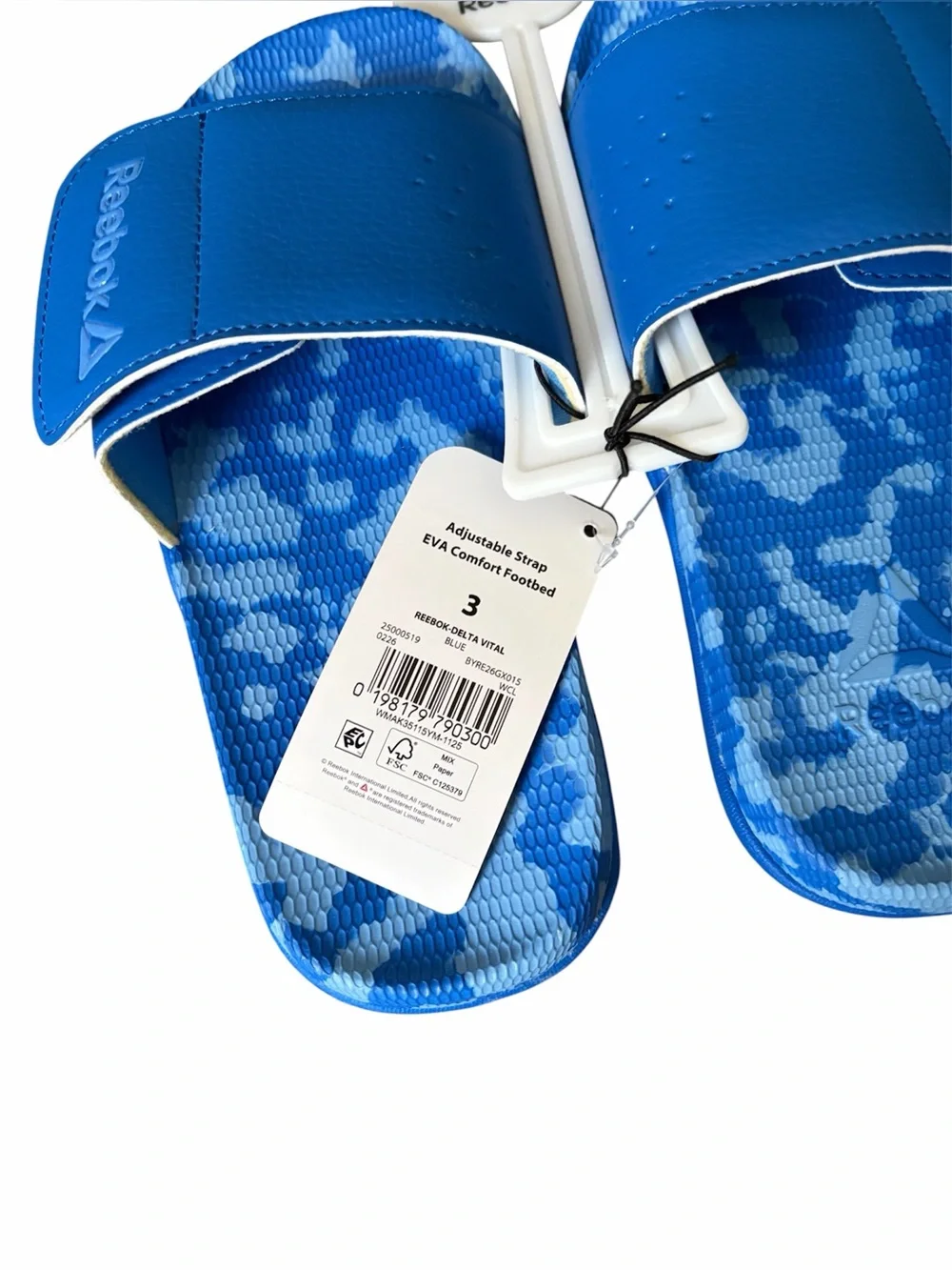 Reebok | Kids Blue slide-ons